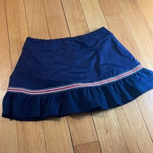 L’oeuf Poche Women’s Tennis Skirt size Medium Navy fits like XS